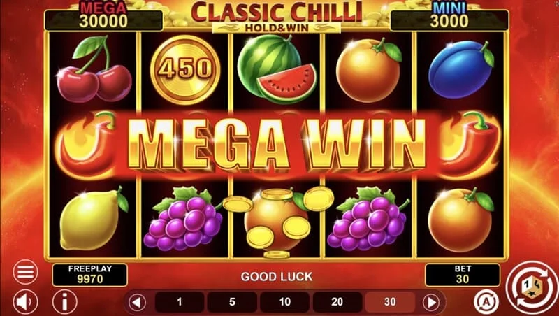 Classic Chilli Hold & Win - vinderkombination med 243 måder